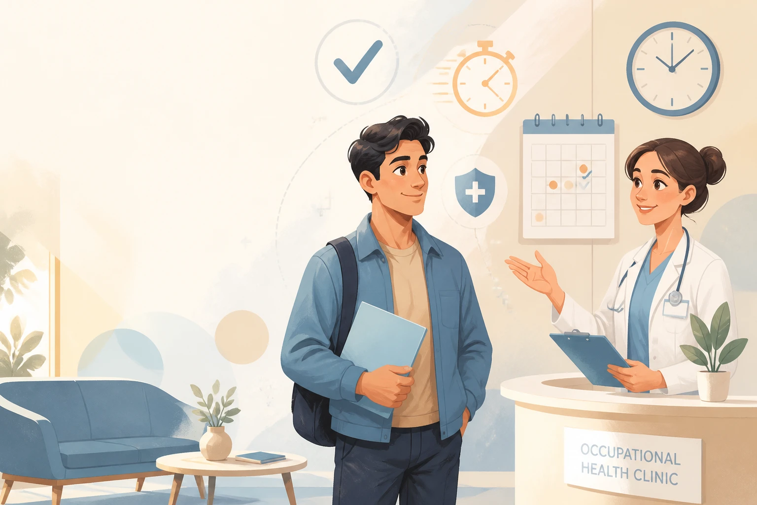 Visite médicale en intérim : délais et dispense